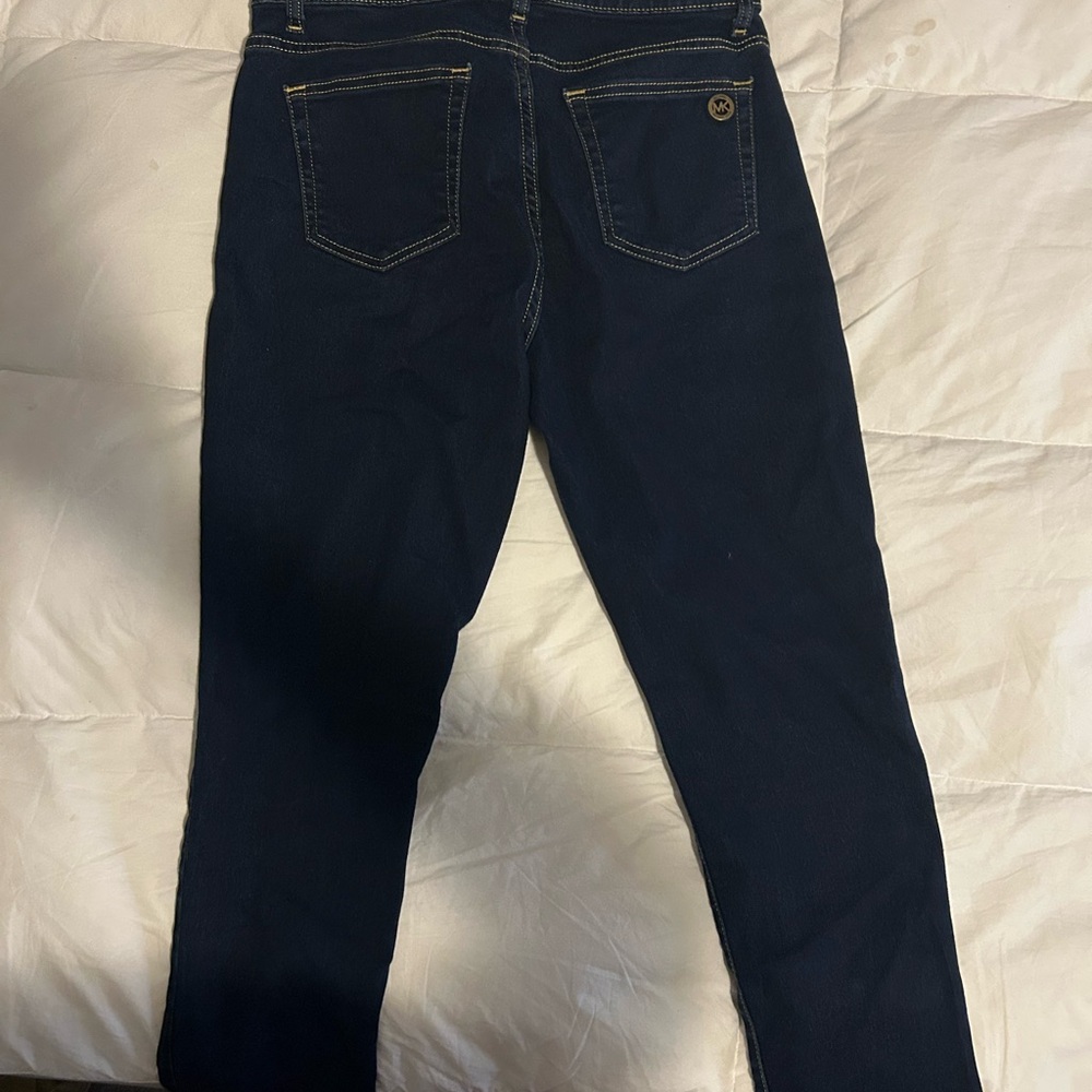 Michael Kors Blue Straight Leg Jeans Classic Design Izzy skinny